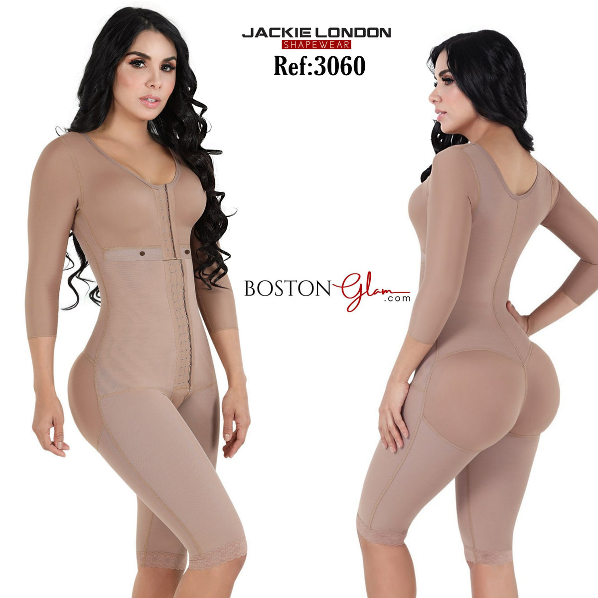 JACKIE LONDON 3060 - Long Bodyshaper With Brassier And Sleeves