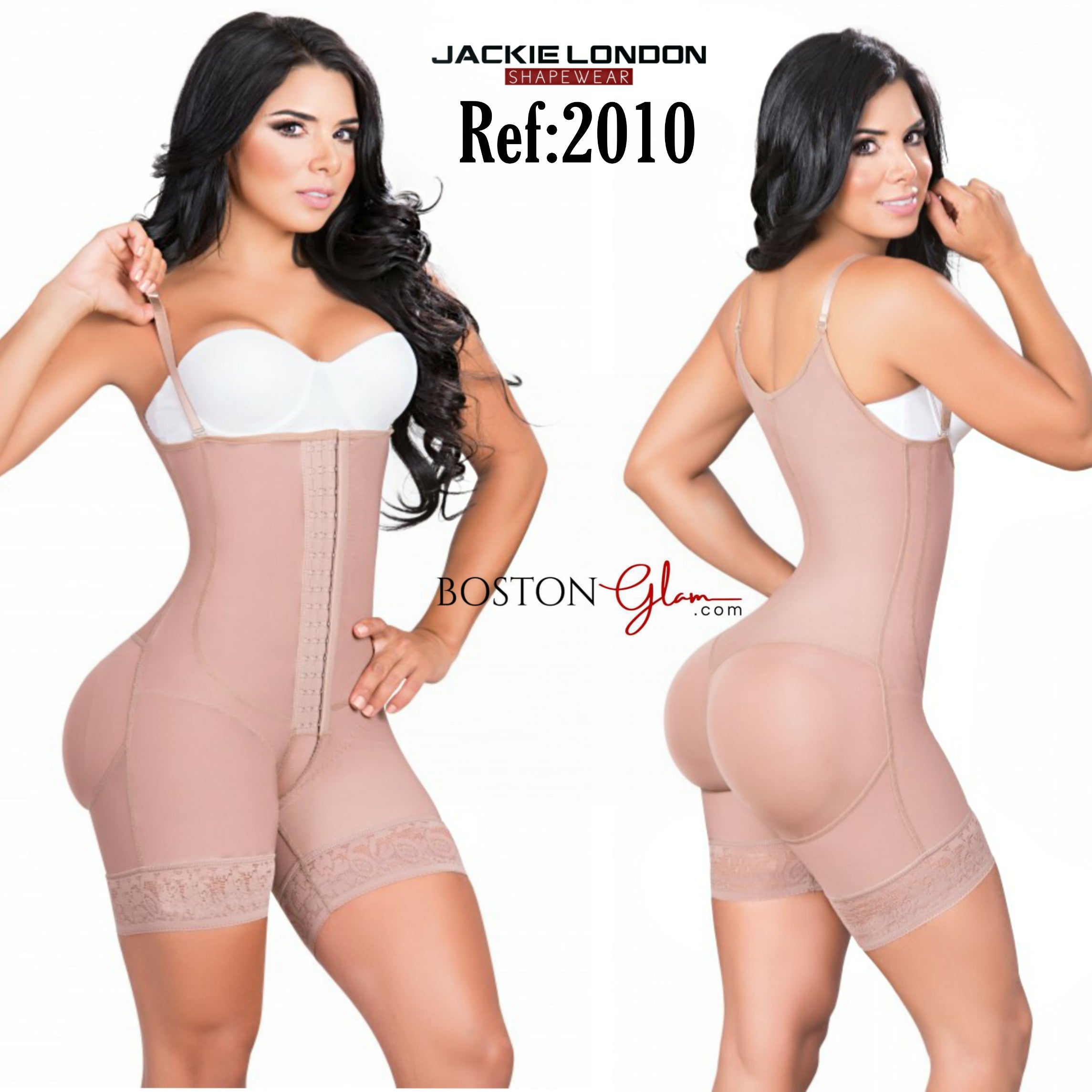 JACKIE LONDON 2011 BLACK - SHORTS BODY SHAPERS WITH COVERED BACK AND P –  BOSTON GLAM